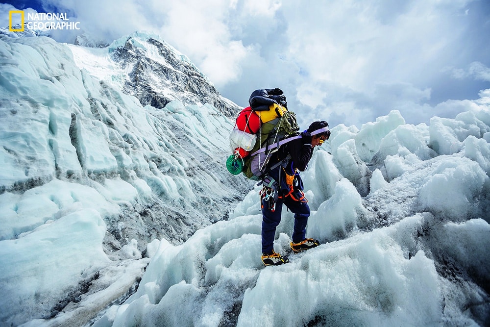 Photo by Aaron Huey/National Geographic Climbing Sherpas are part guide, part porter, part personal assistant, part coach, and part guardian.